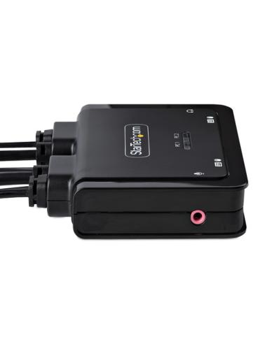 StarTech.com C2-H46-UAC-CBL-KVM interruptor KVM Negro