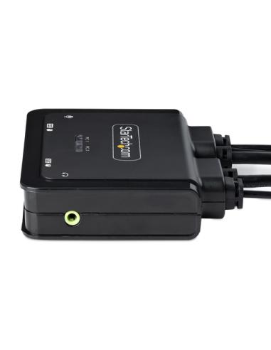 StarTech.com C2-H46-UAC-CBL-KVM interruptor KVM Negro