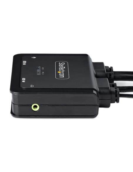 StarTech.com C2-H46-UAC-CBL-KVM interruptor KVM Negro