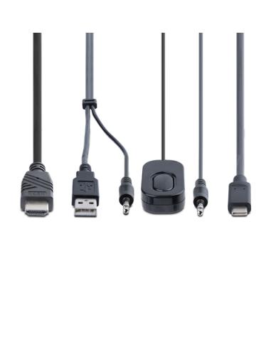 StarTech.com C2-H46-UAC-CBL-KVM interruptor KVM Negro