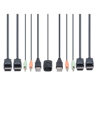 StarTech.com C2-DD46-UA2-CBL-KVM interruptor KVM Negro