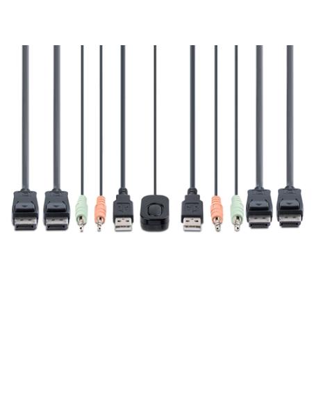 StarTech.com C2-DD46-UA2-CBL-KVM interruptor KVM Negro