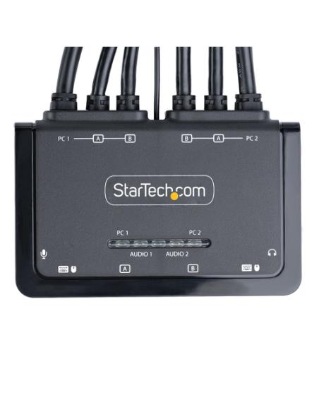 StarTech.com C2-DH46-UA2-CBL-KVM interruptor KVM Negro