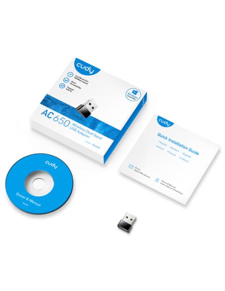 Cudy WU650 adaptador y tarjeta de red WLAN 433 Mbit/s
