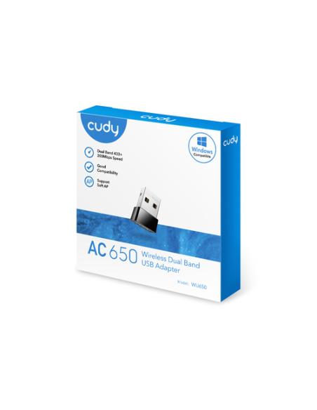 Cudy WU650 adaptador y tarjeta de red WLAN 433 Mbit/s