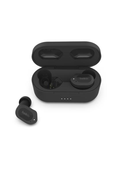 Belkin SOUNDFORM Play Auriculares Inalámbrico Dentro de oído Llamadas/Música USB Tipo C Bluetooth Negro