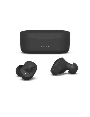 Belkin SOUNDFORM Play Auriculares Inalámbrico Dentro de oído Llamadas/Música USB Tipo C Bluetooth Negro