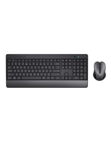 Trust Trezo teclado Ratón incluido Universal RF inalámbrico QWERTY Español Negro