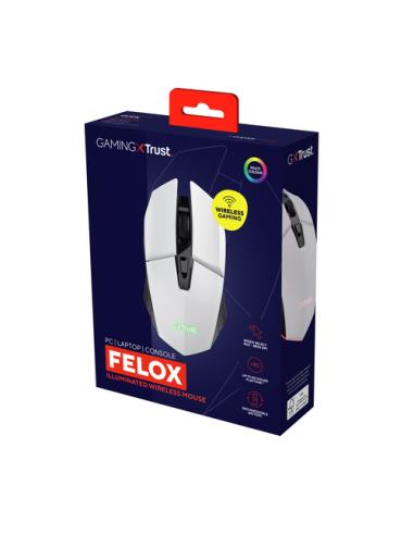 Trust GXT 110 FELOX ratón Juego mano derecha RF inalámbrico Óptico 4800 DPI