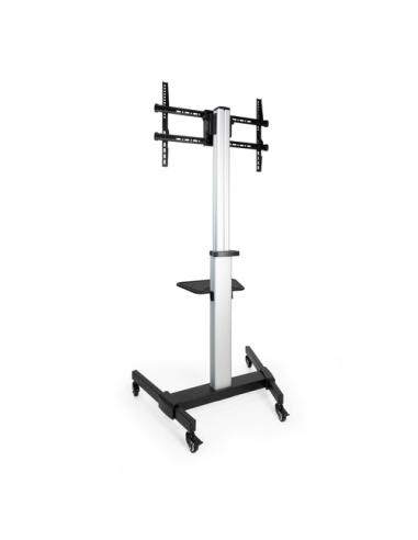 TooQ Hera Soporte de Suelo de Aluminio con Ruedas para Pantalla 37"-86"