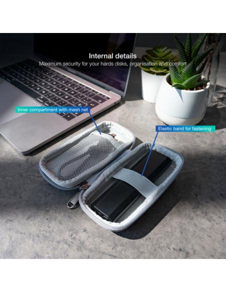 TooQ Estuche Protector para Caja Externa M2, Gris