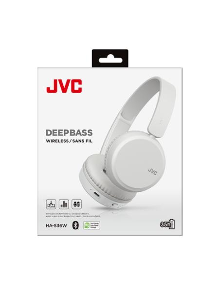 JVC HA-S36W Auriculares Inalámbrico Diadema Llamadas/Música Bluetooth Blanco