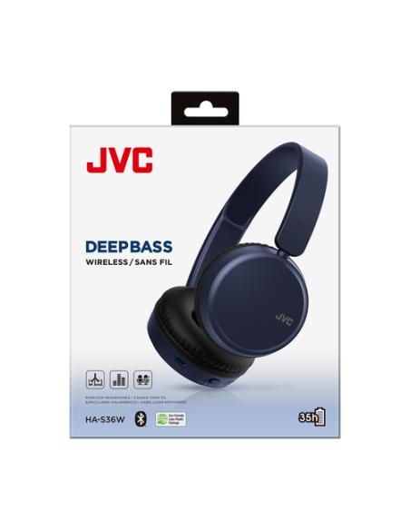 JVC HA-S36W Auriculares Inalámbrico Diadema Llamadas/Música Bluetooth Azul