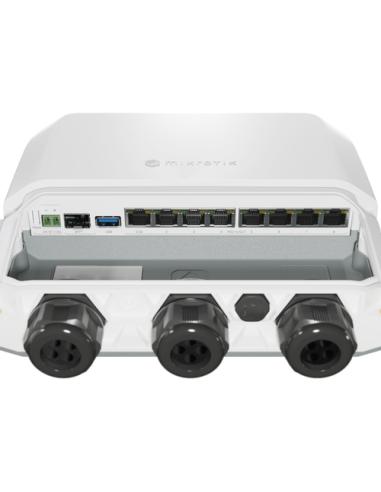 Mikrotik RB5009UPr+S+OUT router 2.5 Gigabit Ethernet, Gigabit Ethernet Blanco