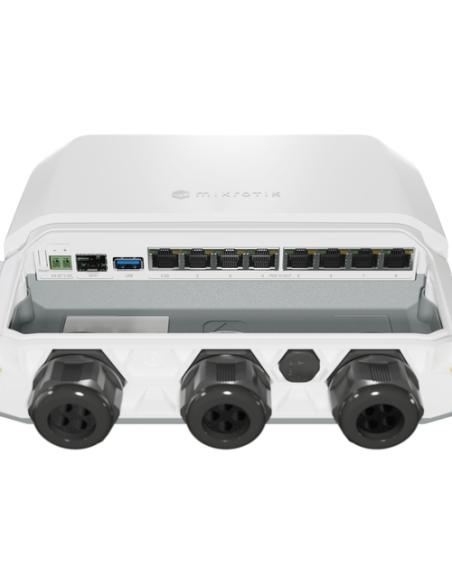 Mikrotik RB5009UPr+S+OUT router 2.5 Gigabit Ethernet, Gigabit Ethernet Blanco
