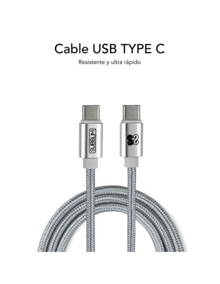 SUBBLIM CARGADOR ULTRA RAPIDO 2xUSB DE PARED PD25W+QC3.0+Cable C to C y lightning Blanco