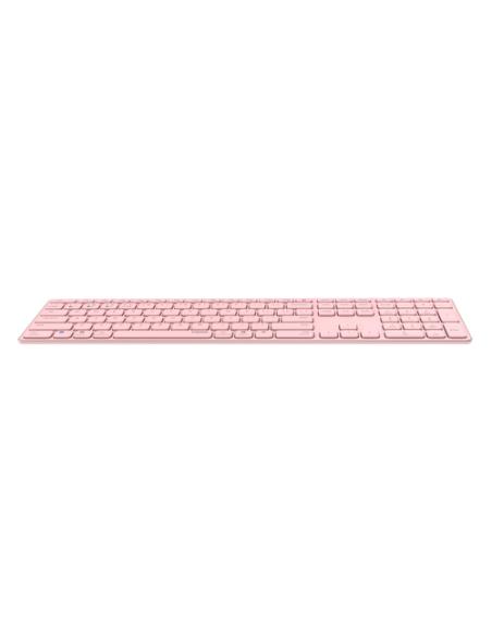 Rapoo E9800M teclado Universal Bluetooth QWERTY Rosa