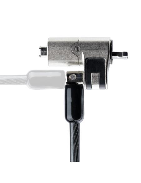 StarTech.com NANOK-LAPTOP-LOCK cable antirrobo Negro, Plata 2 m