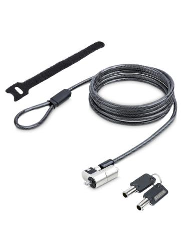 StarTech.com NANOK-LAPTOP-LOCK cable antirrobo Negro, Plata 2 m