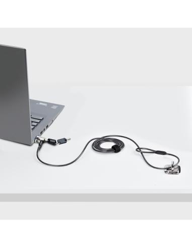 StarTech.com NANOK-LAPTOP-LOCK cable antirrobo Negro, Plata 2 m