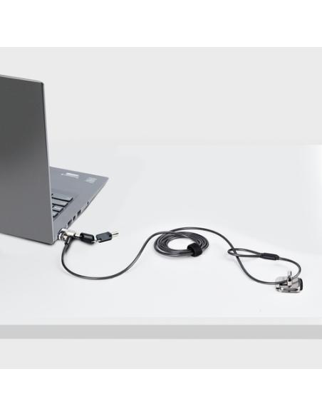 StarTech.com NANOK-LAPTOP-LOCK cable antirrobo Negro, Plata 2 m