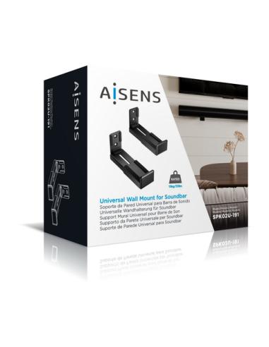 AISENS Soporte Universal de Pared para Barra de Sonido, Negro