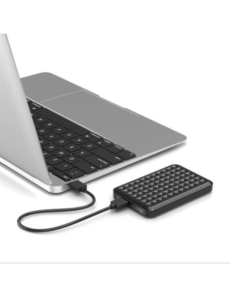 AISENS Caja Externa 2,5″ 9.5mm SATA a USB3.0/USB3.1 Gen1, Negra