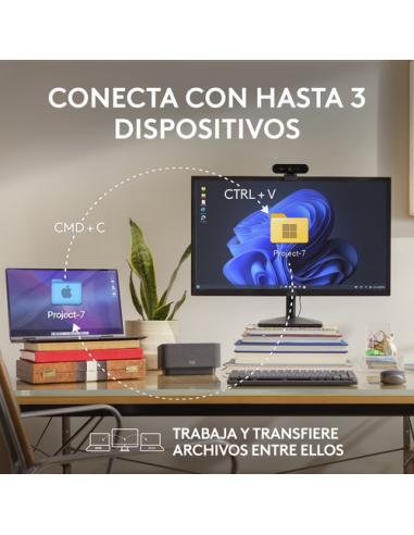 Logitech 910-006929 ratón Oficina mano derecha RF Wireless + Bluetooth Laser 8000 DPI