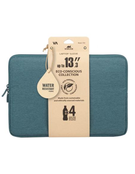 Rivacase Suzuka 7703 35,6 cm (14") Funda Color aguamarina