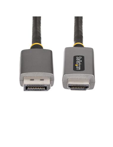 StarTech.com Cable Adaptador de 2m DisplayPort a HDMI - 8K 60Hz - 4K 144Hz - HDR10 - Conversor de Vídeo Activo DP 1.4 a HDMI 2.1