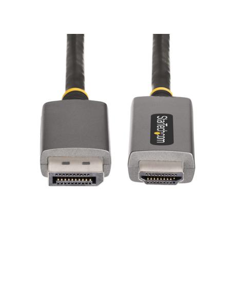 StarTech.com Cable Adaptador de 2m DisplayPort a HDMI - 8K 60Hz - 4K 144Hz - HDR10 - Conversor de Vídeo Activo DP 1.4 a HDMI 2.1