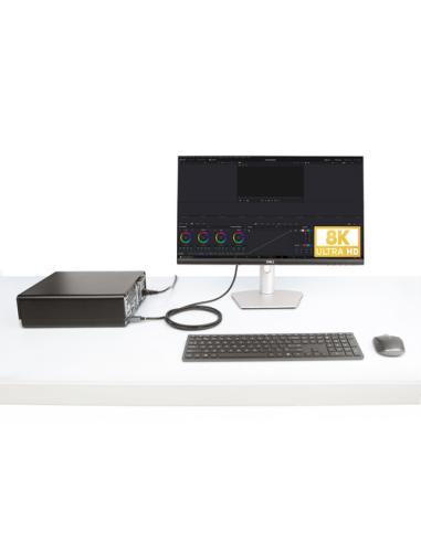 StarTech.com Cable Adaptador de 2m DisplayPort a HDMI - 8K 60Hz - 4K 144Hz - HDR10 - Conversor de Vídeo Activo DP 1.4 a HDMI 2.1