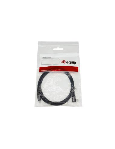 Equip Cable USB 2.0 C a C en ángulo de 90°, M/M, 2,0 m, PD 100 W, negro