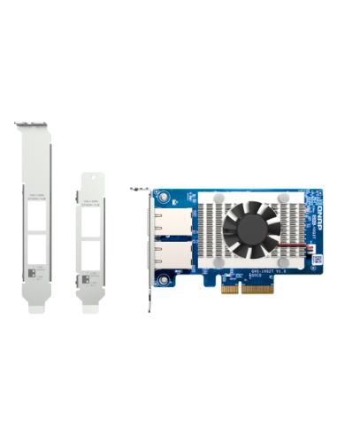 QNAP QXG-10G2T adaptador y tarjeta de red Interno Ethernet 10000 Mbit/s