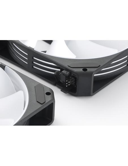 ABYSM Gaming Ventilador Arclight 2.0 Pack 3 en 1 Negro, Iluminación ARGB y Capacidad de Conectarlos en Serie (Clic&Go)