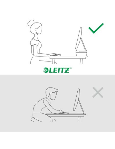 Leitz Ergo Adjustable Monitor Stand 68,6 cm (27") Escritorio Gris