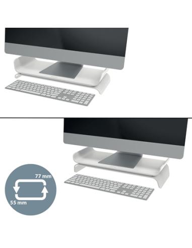 Leitz Ergo Adjustable Monitor Stand 68,6 cm (27") Escritorio Gris