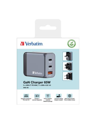 Verbatim GNC-65 Universal Negro, Gris Corriente alterna Carga rápida Interior