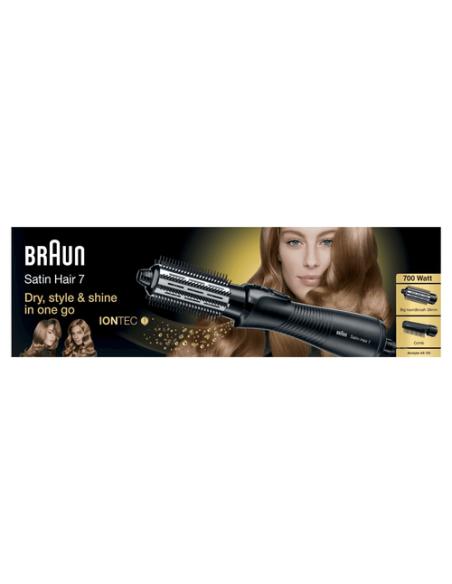 Braun Satin Hair 7 AS720 Cepillo de aire caliente Caliente Negro 700 W 2 m