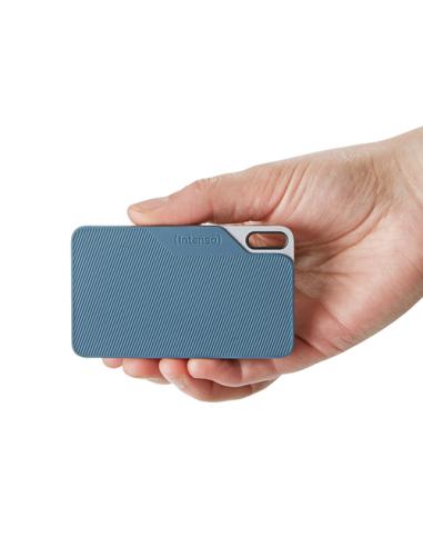 Intenso Lesen/Schreiben bis zu 500 MB/s/500GB USB Tipo C 3.2 Gen 1 (3.1 Gen 1) Azul, Gris