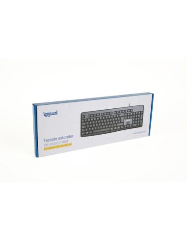 iggual Teclado estándar CK-BASIC2-105T negro