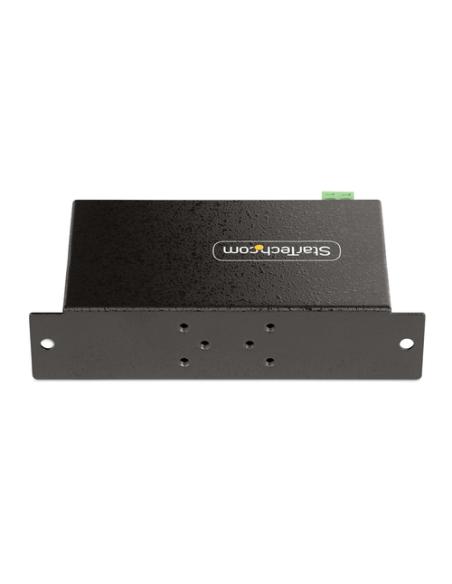 StarTech.com Hub USB Industrial de 4 Puertos Gestionado - Servicio Pesado - Caja de Metal - Protección ESD y Sobretensión - Mont