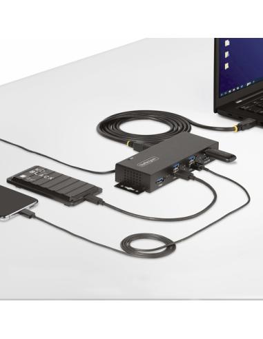 StarTech.com Hub USB Industrial de 7 Puertos Gestionado - Servicio Pesado - Caja de Metal - Protección ESD y Sobretensión - Mont