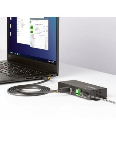 StarTech.com Hub USB Industrial de 7 Puertos Gestionado - Servicio Pesado - Caja de Metal - Protección ESD y Sobretensión - Mont