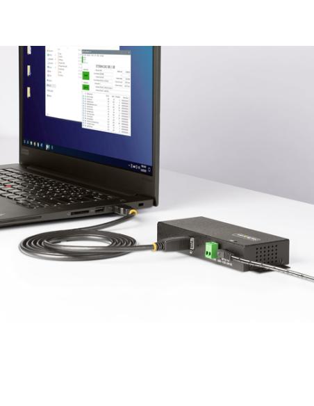 StarTech.com Hub USB Industrial de 7 Puertos Gestionado - Servicio Pesado - Caja de Metal - Protección ESD y Sobretensión - Mont