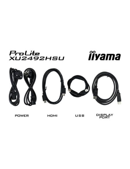 iiyama ProLite XU2492HSU-B6 pantalla para PC 60,5 cm (23.8") 1920 x 1080 Pixeles Full HD LED Negro
