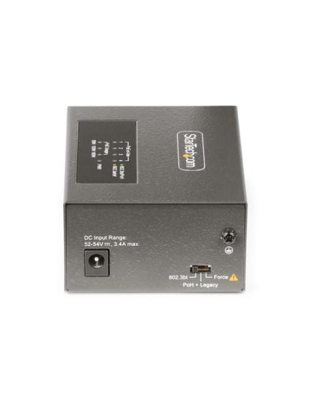 StarTech.com Switch PoE / PoE+ / PoE++ 802.3af/802.3at/802.3bt de 4 Puertos - 95W - 160W de Capacidad de Potencia - Inyector Pow