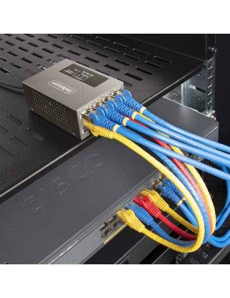 StarTech.com Switch PoE / PoE+ / PoE++ 802.3af/802.3at/802.3bt de 4 Puertos - 95W - 160W de Capacidad de Potencia - Inyector Pow