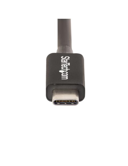 StarTech.com Cable de 0,5m Thunderbolt 4 - 40Gbps - PD 100W - Vídeo 4K/8K - Cable Thunderbolt 4 con Certificación Intel - Compat