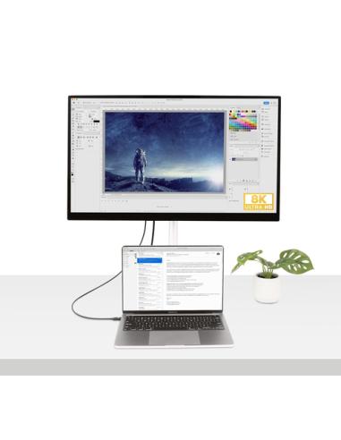 StarTech.com Cable de 0,5m Thunderbolt 4 - 40Gbps - PD 100W - Vídeo 4K/8K - Cable Thunderbolt 4 con Certificación Intel - Compat